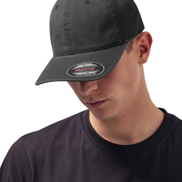 Flexfit garment washed cotton dad hat (6997) Thumbnail