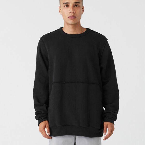 Unisex raw-seam crew pullover Thumbnail