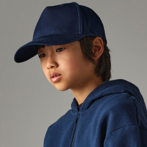 Junior organic cotton 5-panel cap