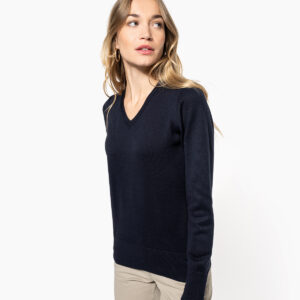 Ladies' V-neck jumper