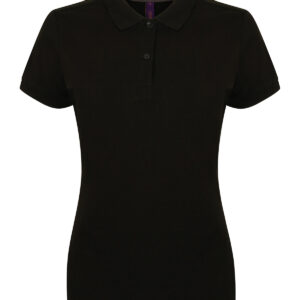 Women's micro-fine piqué polo shirt
