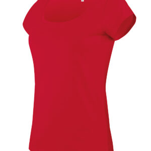 Ladies’ boat neck short-sleeved T-shirt