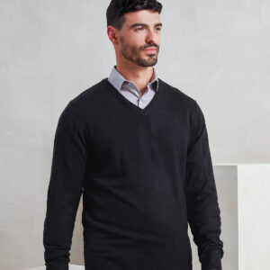Essential' acrylic v-neck sweater