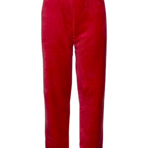 The kids Ribbon luxury Eskimo-style fleece pants
