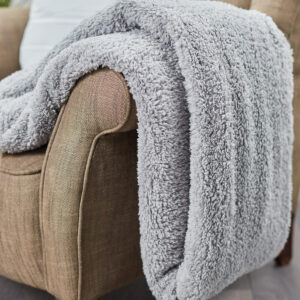The Ribbon teddy bear fabric throw