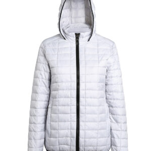 Women's honeycomb hooded jacket